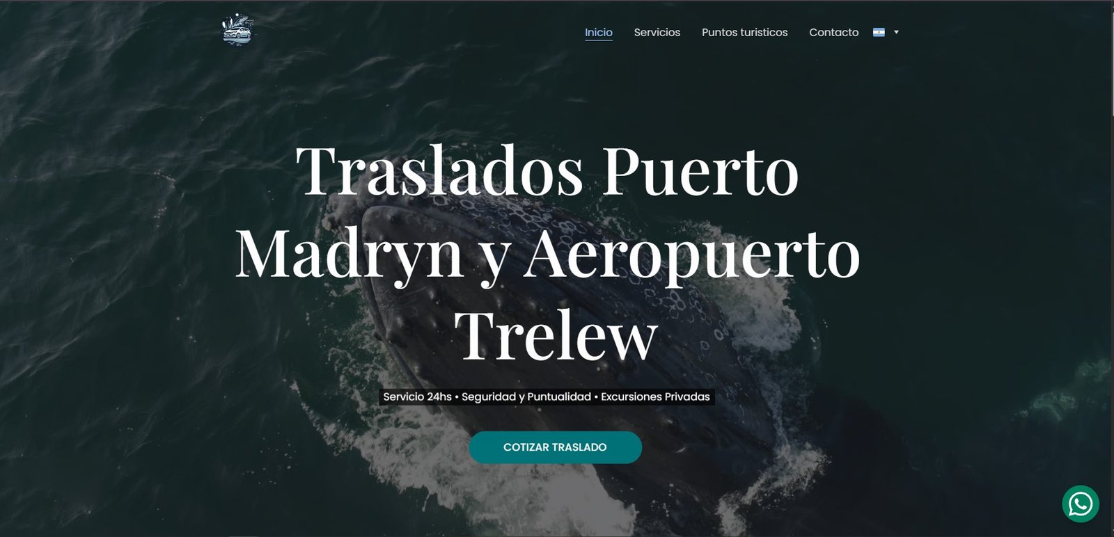 Web Traslados Patagonia turismo